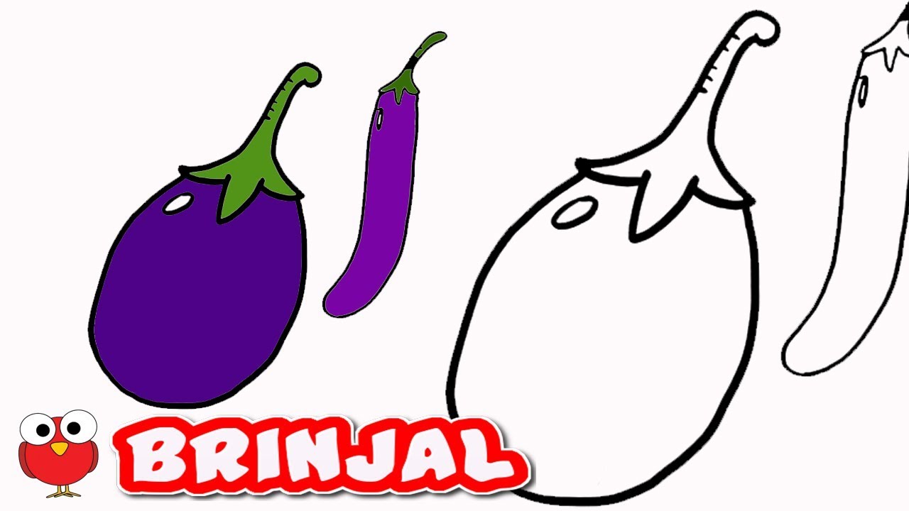Brinjal Drawing For Kids