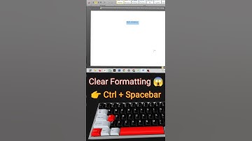 Clear All Formatting in 1 Click ! #msword #keyboard #windows #computer #pc