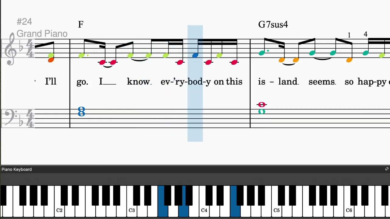How Far I'll Go (from Moana) by Lin-Manuel Miranda - Easy piano tutorials with sheetmusic
