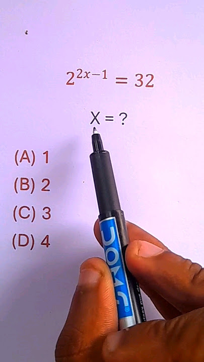 Solve Exponential Equations in Seconds 2^(2x-1) = 32 | #math  #shorts