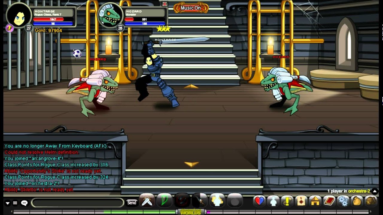 aqw best places to train . - YouTube