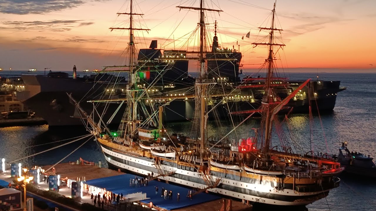 il rientro del Vespucci in Italia dopo il Tour Mondiale