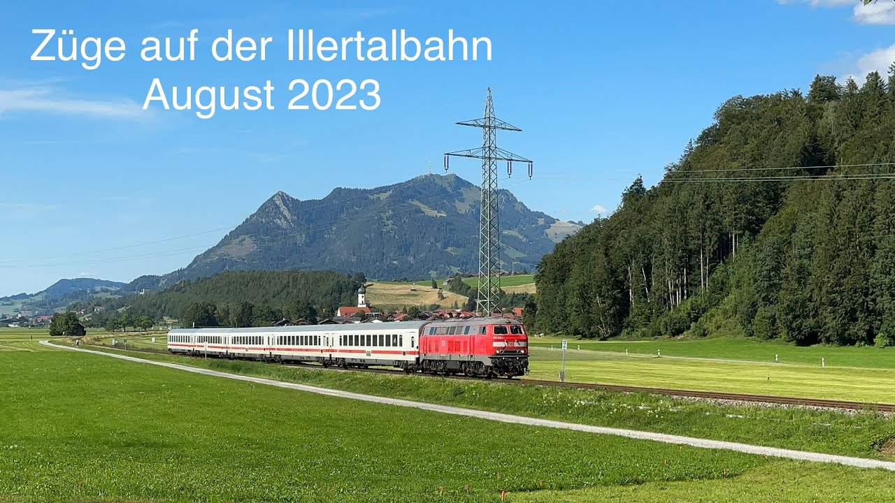 Züge auf der Illertalbahn / August 2023