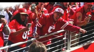 A 49ers Fan reacts to 49ers losing to Broncos 11-10. (NOT HAPPY)