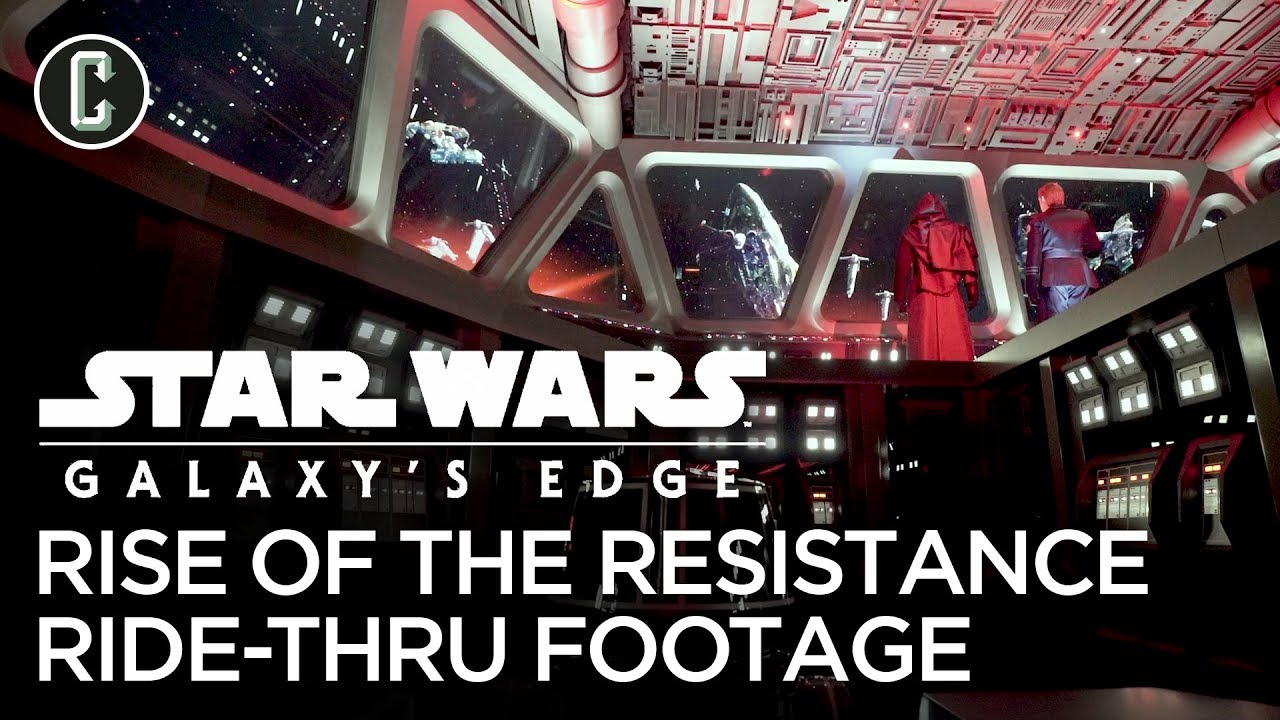 Star Wars: Rise of the Resistance Footage - Ride-Through