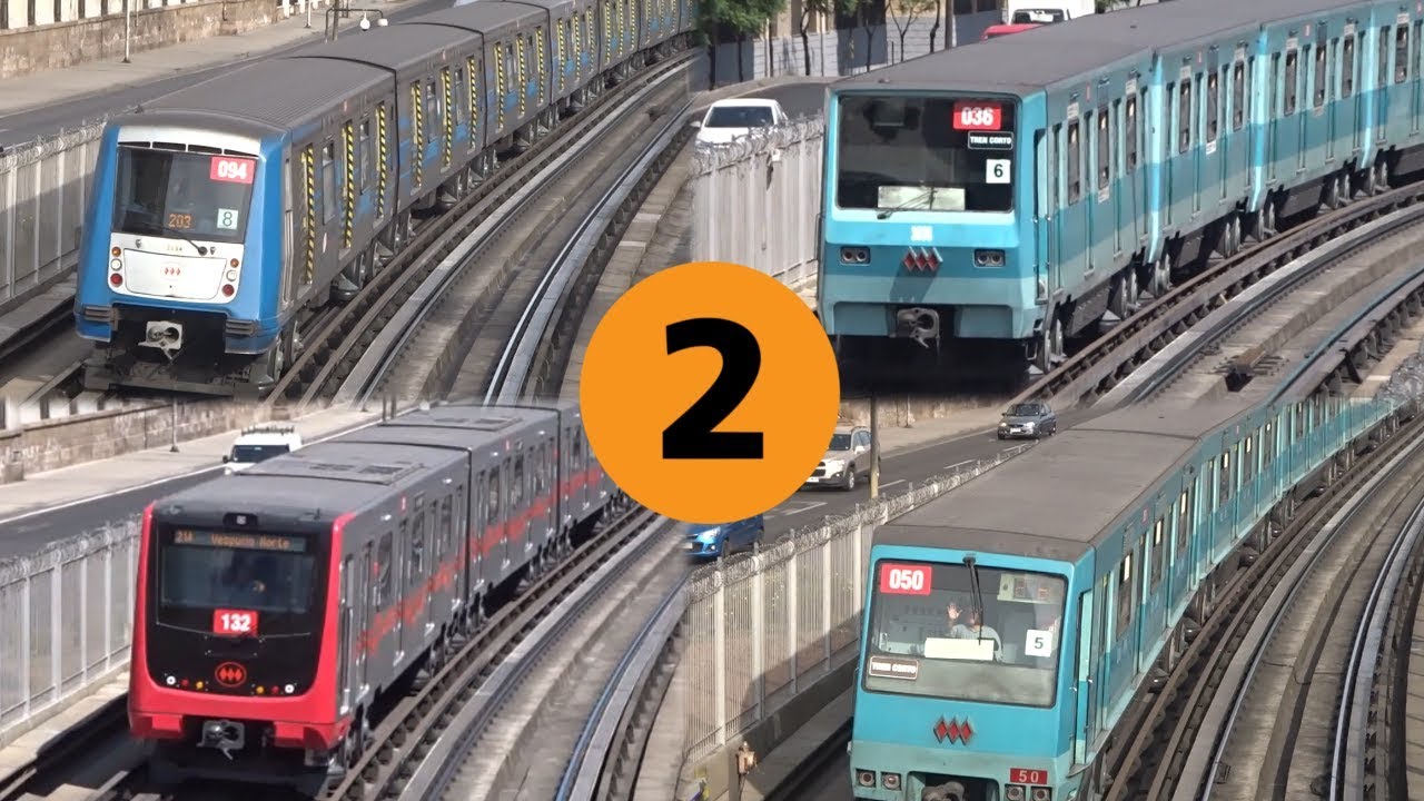 Metro de Santiago | Flota de L2 entre Toesca y Parque O´Higgins