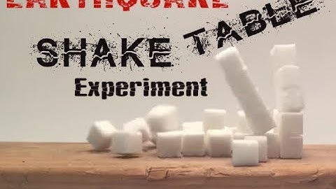 Earthquake Shake Table Experiment (build a shake table /earthquake engineering)