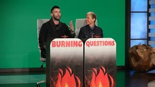 Adam Levine Answers Ellen's 'Burning Questions'