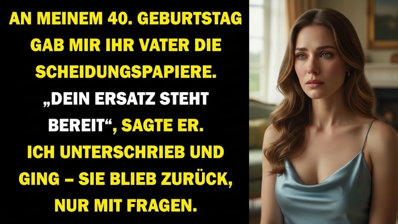 🔥AN MEINEM 40  GEBURTSTAG GAB MIR IHR VATER DIE SCHEIDUNGSPAPIERE – ICH GING UND NAHM MEINE WÜRDE M🔥
