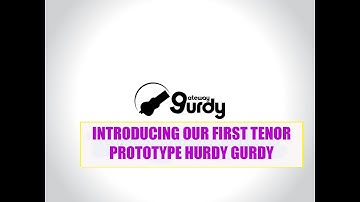 The first look at our Gateway Gurdy Prototype Tenor Hurdy Gurdy.