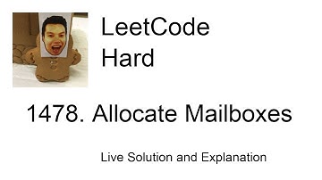 1478. Allocate Mailboxes (python) (Leetcode Hard)