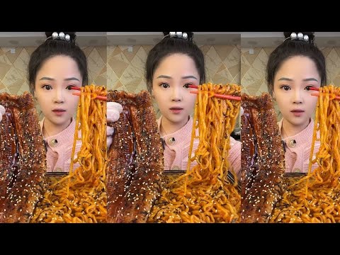 ASMR CHINESE MUKBANG FOOD EATING SHOW | Xiao Yu Mukbang 77