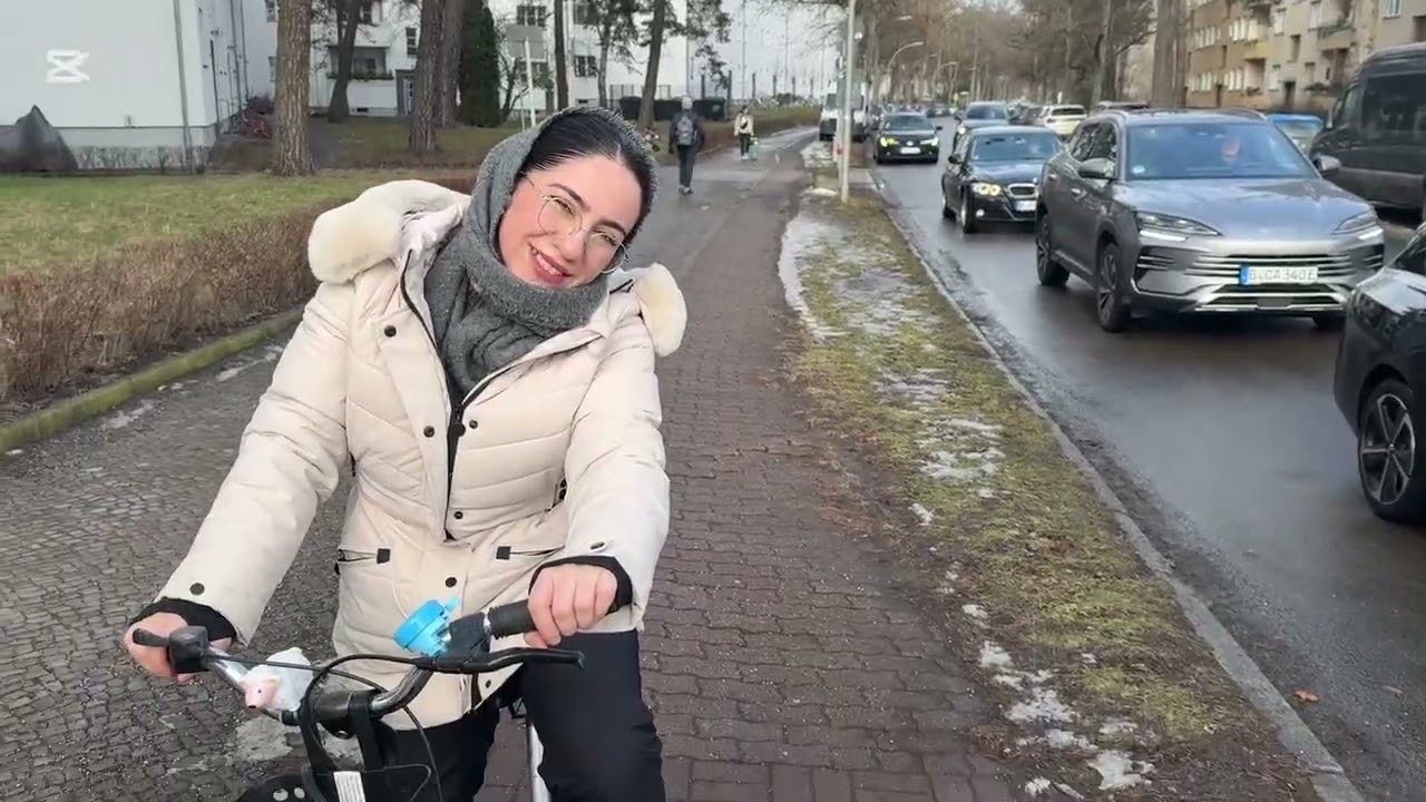 Almanya’da ilk defa kış ayında bisikletle parka gittik bol sohbetli bir gün oldu 