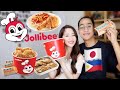 JAPANESE GIRL TRIES JOLLIBEE! [International Couple]