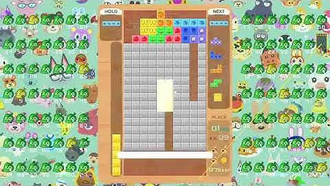 i got 2nd place again because the garbage lines pushed up my stack in tetris 99 today!!!!