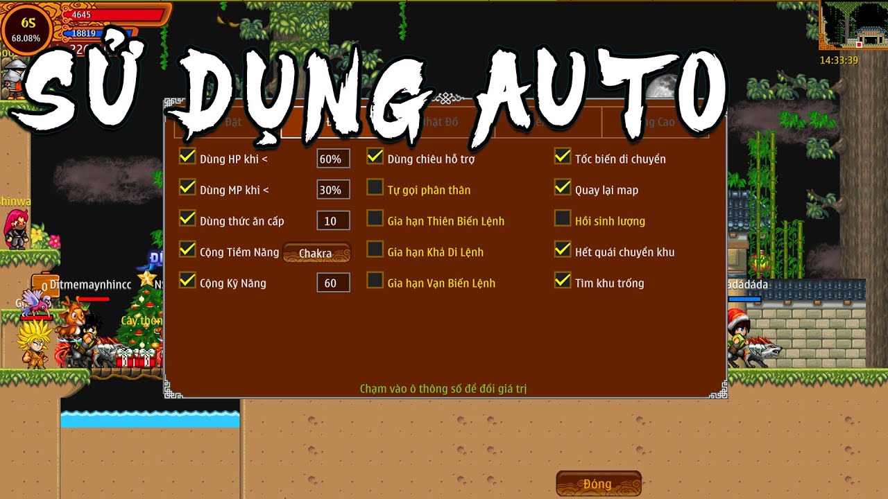 Hướng Dẫn Sử Dụng Auto Trong Phiên Bản Ninja School Mobile || Ninja School Online