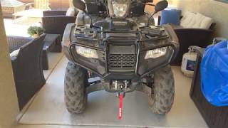 Part one , How to install winch Honda Foreman/Rancher/Rubicon , watch part2 on electrical