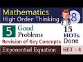 Maths 8 HOT | Exponential Equation | Set 4