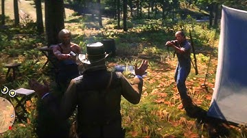 Red Dead Redemption 2 - Random Events (Thieves in the Tent) - Open World Free Roam Gameplay HD