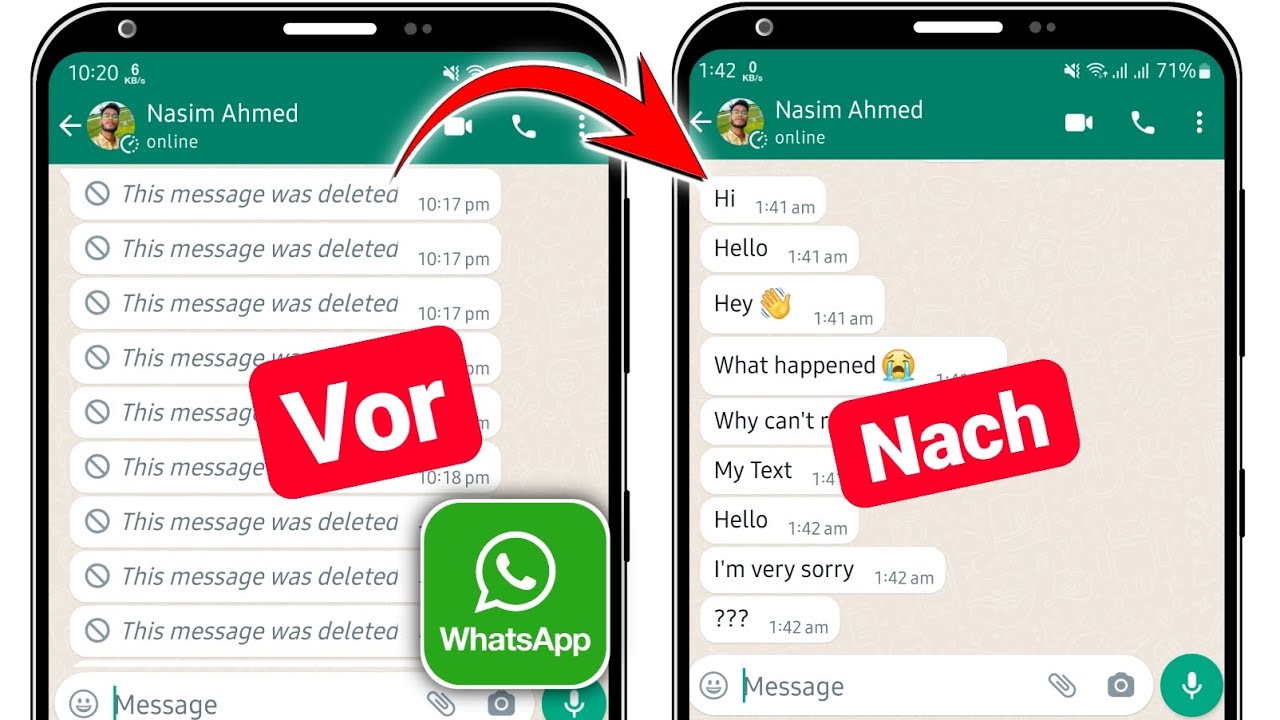 Wie Stelle Ich Gelöschte Nachrichten Bei Whatsapp Wieder Her So stellen Sie gelöschte Nachrichten auf WhatsApp wieder her (2025