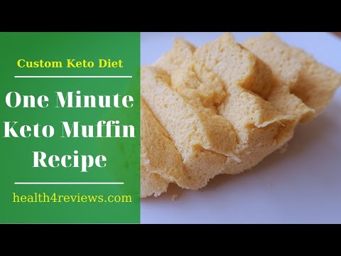 One Minute Keto Muffin Recipe | Keto Diet Recipes | Custom Keto Diet #180