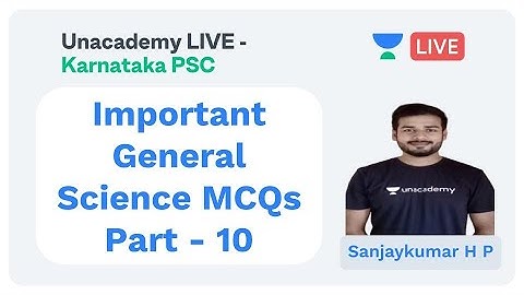 Important General Science MCQs | P - X | KPSC / PSI / PDO / FDA / SDA / KAS | SANJAYKUMAR H P