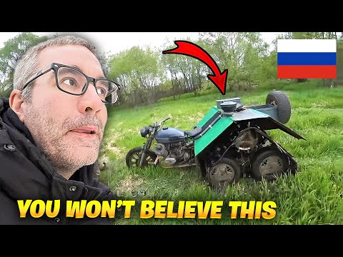 Russian Man Builds Homemade Tank in His Garage @B Road Russia