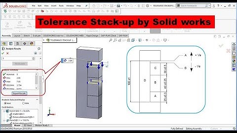 Tolerance Stack up By Solidworks. #Solidworks #Tolerance #Stack-up
