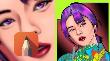 How to Vector ? # 9 | (트와이스) TWICE Yoo Jeongyeon | Timelapse in Autodesk Sketchbook