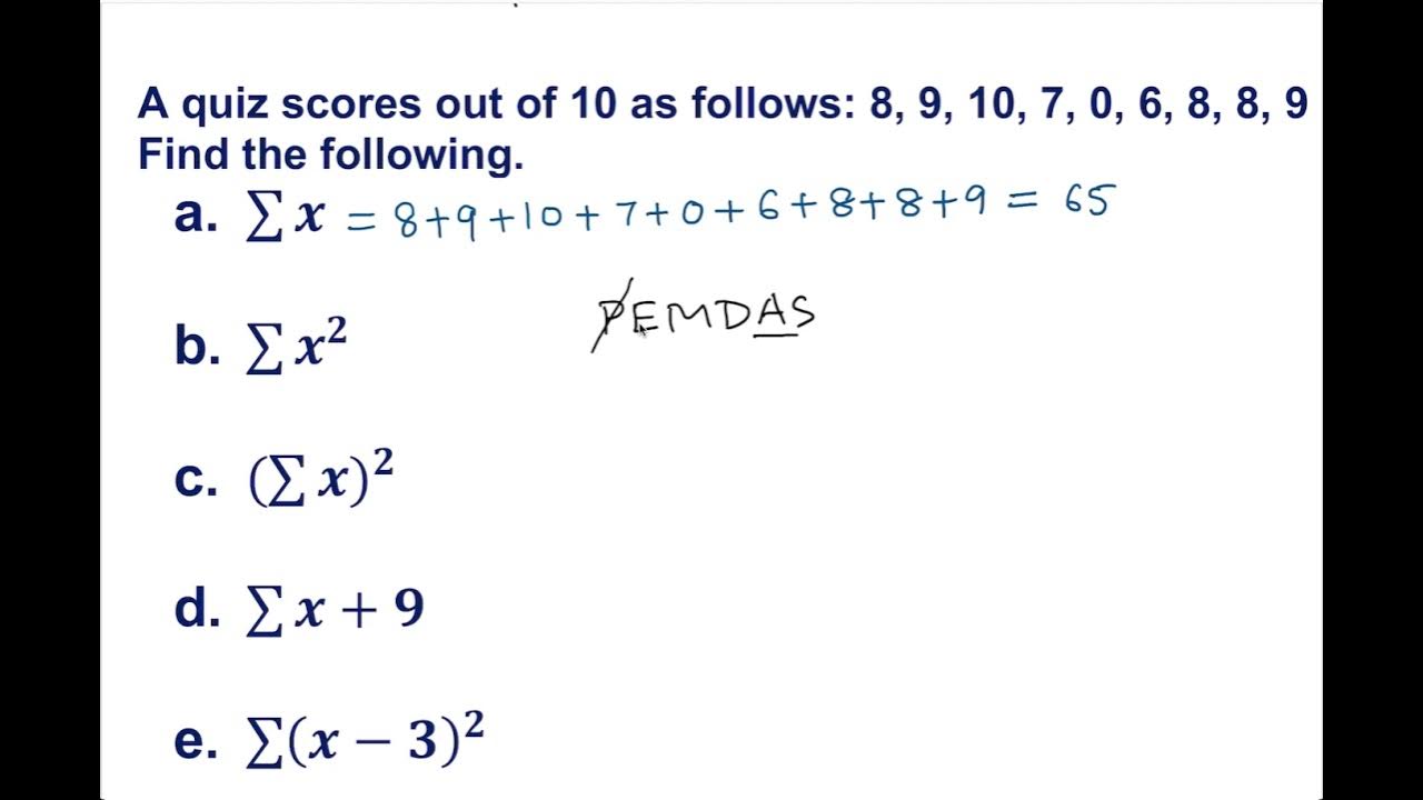 finding-sum-of-x-sum-of-x-squared-and-more-youtube