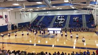 HPHS poms snowcoming basketball game