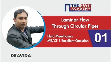 Laminar Flow Through Circular Pipes | 01 | Excellent Question - GATE Sol | Fluid Mechanics | ME/CE