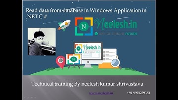 Read data from database in windows form application in .NET c# -