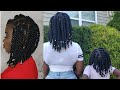 Diy Brazilian Wool Hair/ yarn twist bob with rubber band tutorial on natural 4C hair 2020