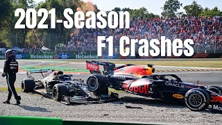 F1 CRASHES 2021 and their Damage Level