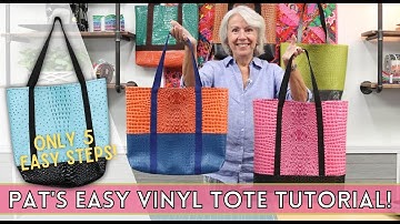 How To Make An Easy Vinyl Tote Bag - In Only 5 Steps!