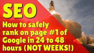 Guaranteed SEO: Ranking On Page 1 of Google in 24 to 48 Hours using Media