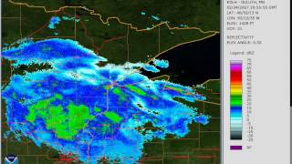 2/23-27/07 Blizzard in Duluth, MN - NEXRAD Level II Radar Loop
