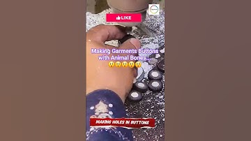 From Animal Bones to Stylish Buttons 😲 | Hidden Process!#bones #recycling #art