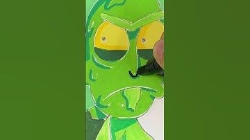 Drawing Toxic Rick With Posca Markers! Very Satisfying art!