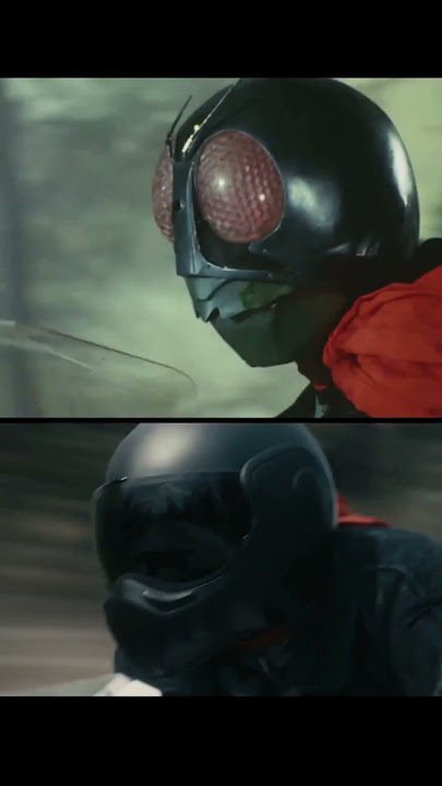 Shin Kamen Rider first henshin compare