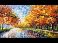 Autumn Beauty Palette Knife Acrylic Painting