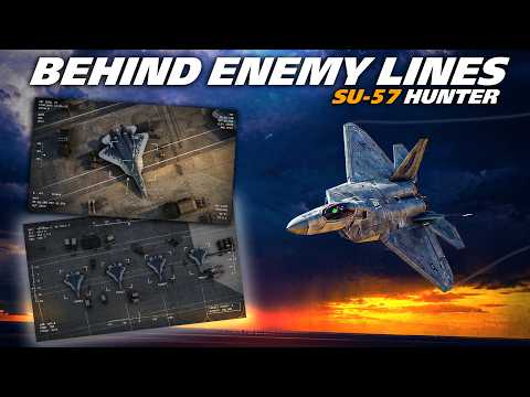 F-22 Raptor In the Enemy's Backyard | SU-57 Hunt | Digital Combat Simulator | DCS |