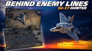 F-22 Raptor In the Enemy's Backyard | SU-57 Hunt | Digital Combat Simulator | DCS |