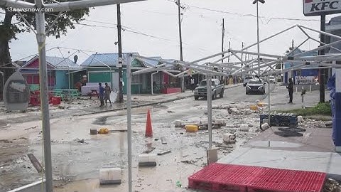 Cat 5 Hurricane Beryl causing severe damage as it makes its way across the Caribbean