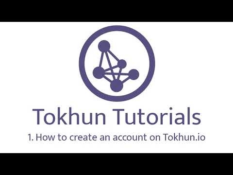 Account Creation / Login : Tokhun.io