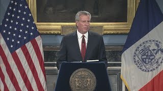 Bill de Blasio Re-election News Conference