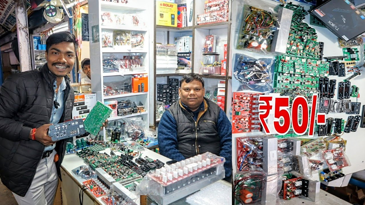 cheapest amplifier parts || ₹50/- से शुरुआत || amplifier parts || market in Delhi..