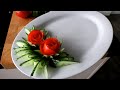 3 Super Salad Decoration Tomato Rose Ideas for Hotel & Restaurant Party Garnish