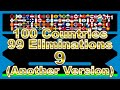 [Another Version]100 countries & 99 times elimination9 -marble race in Algodoo- | Marble Factory 2nd